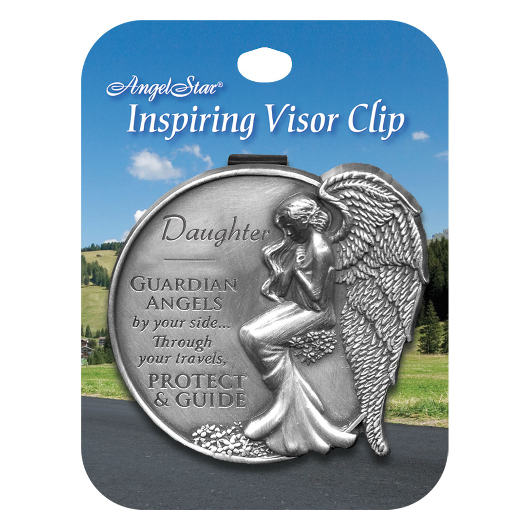 guardian angel visor clip for daughter